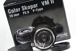 Voigtlander COLOR SKOPAR VM II P-Type 35mm f2.5 Leica M mount rangefinder