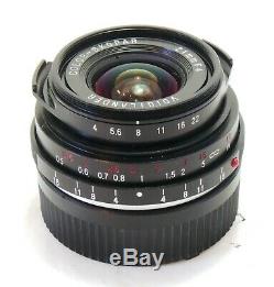 Voigtlander Color Skopar 21mm f/4 lens VM Leica M mount, boxed MINT