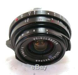 Voigtlander Color Skopar 21mm f/4 lens VM Leica M mount, boxed MINT
