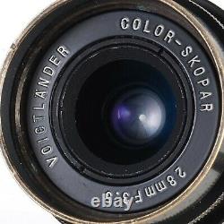 Voigtlander Color Skopar 28mm f3.5 Leica L39 Screw Mount Lens See Examples