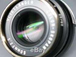 Voigtlander Color Skopar 50mm f/2.5 Lens For Leica M mount From Japan