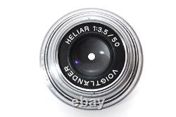 Voigtlander HELIAR 50mm f/3.5 for Leica M mount Lens with 50mm view finder JAPAN