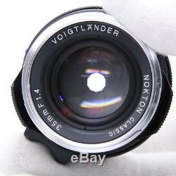 Voigtlander NOKTON Classic 35mm F1.4 MC VM (for Leica M mount) -Near Mint