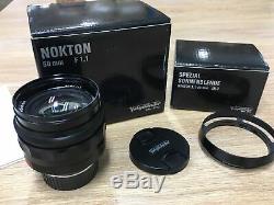 # Voigtlander Nokton 50mm F1.1 Leica M mount Bundle Special Hood