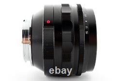 Voigtlander Nokton 50mm f1.1 Leica M Mount Lens (Black) With Hood & Box A8983