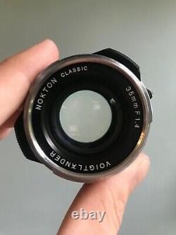 Voigtlander Nokton Classic 1.4/35mm M. C (Leica Mount) + Haoge Lens Hood