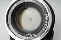 Voigtlander Nokton Classic 35mm f/1.4 f1.4 VM Manual Focus Lens Fr Leica M Mount
