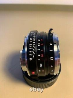 Voigtlander Nokton Classic SC 40mm F1.4 Lens. Leica M Mount. Mint condition. UK