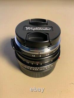 Voigtlander Nokton Classic SC 40mm F1.4 Lens. Leica M Mount. Mint condition. UK