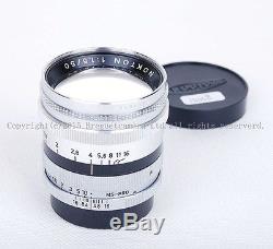Voigtlander Prominent Nokton 50mm F/1.5 lens with MS-Pro for Leica L39 mount
