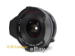 Voigtlander Super Wide Heliar 15mm F4.5 Aspherical Leica M Mount Lens Mint