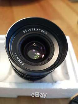 Voigtlander ULTRON 28mm f/2 f2 VM Leica M mount with everything orginal + filter
