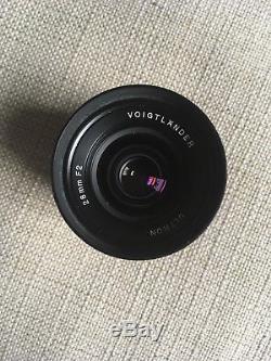 Voigtlander Ultron 28mm f/2 Lens Leica M mount with original box GREAT CONDITION