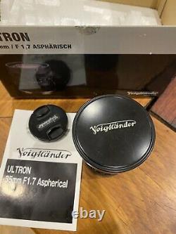 Voigtlander Ultron 35mm F1.7 Aspherical, Mint Condition, Leica M Mount