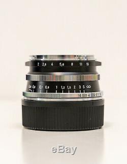 Voigtlander Ultron 35mm f/2 Aspherical Leica M Mount Lens Mint Condition