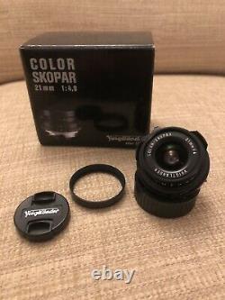 Voigtlander VM Color Skopar 21mm F4 Mint Boxed. Leica M Mount