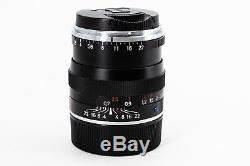 ZEISS planar T 50mm f/2 MF ZM Lens For Leica (Black) M-Mount (summicron)