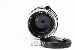 ZEISS planar T 50mm f/2 MF ZM Lens For Leica (Black) M-Mount (summicron)