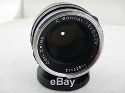 Zeiss 50mm f1.5 Sonnar C ZM T BK Black+ BOX MINT Leica M Mount Excellent Unused
