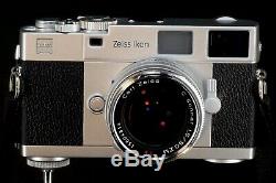 Zeiss Ikon Leica M-Mount 35mm Rangefinder With Zeiss 50mm F/1.5 Lens Custom Case