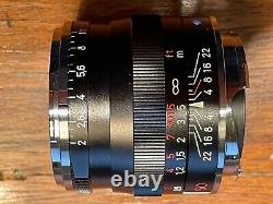 Zeiss planar 50mm 2.0 Leica M mount nero come nuovo