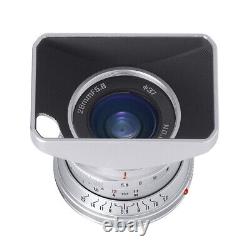 ZhongYi Mitakon Tourist 28mm F5.6 for Leica M mount camera =Silver=